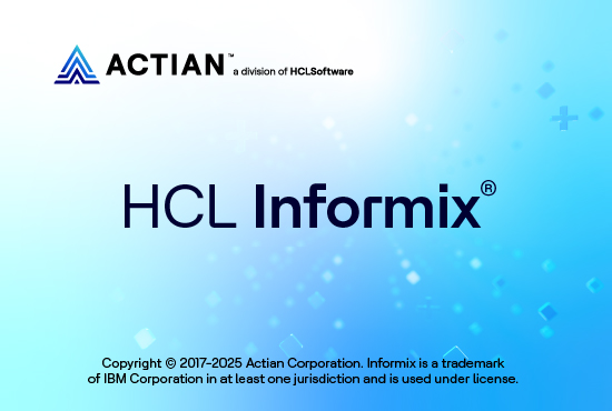 HCL Informix® ist die vertraute Informix-Datenbank, die Sie kennen und schätzen – lizenziert von Actian, einem Geschäftsbereich von HCLSoftware.